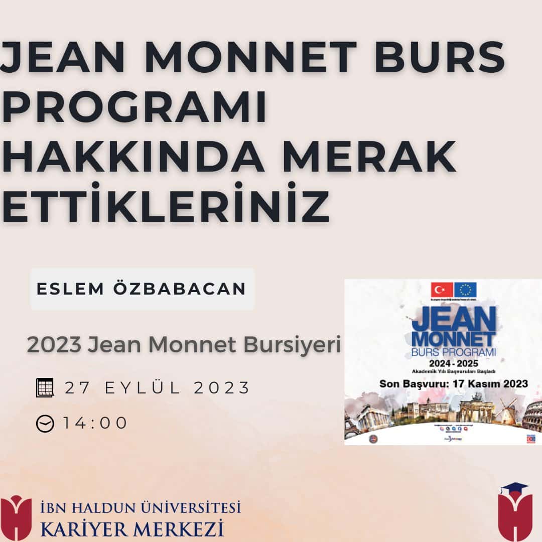 Jean Monnet Burs Programı Etkinliği