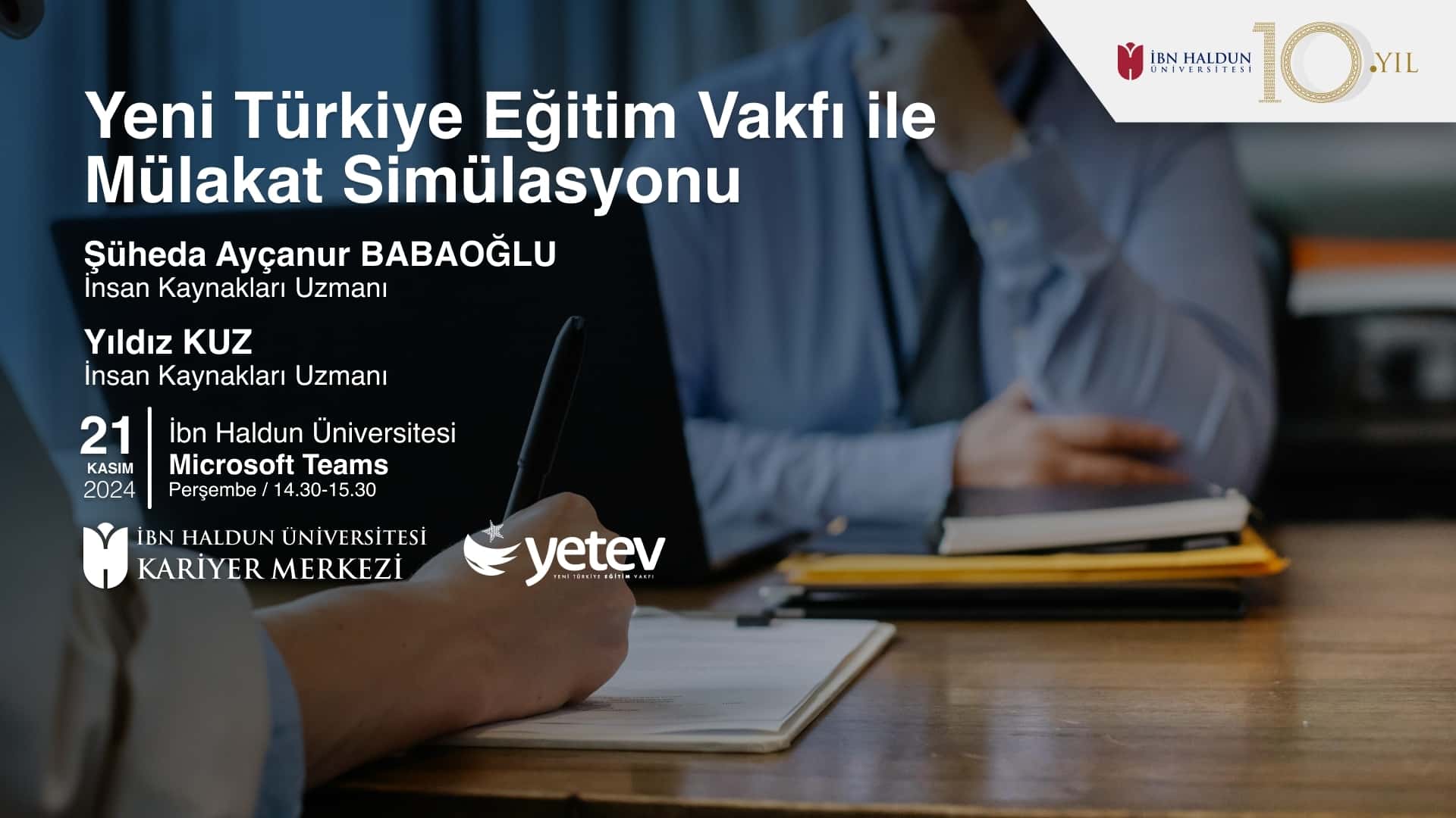 Yeni Türkiye Eğitim Vakfı ile Mülakat Simülasyonu