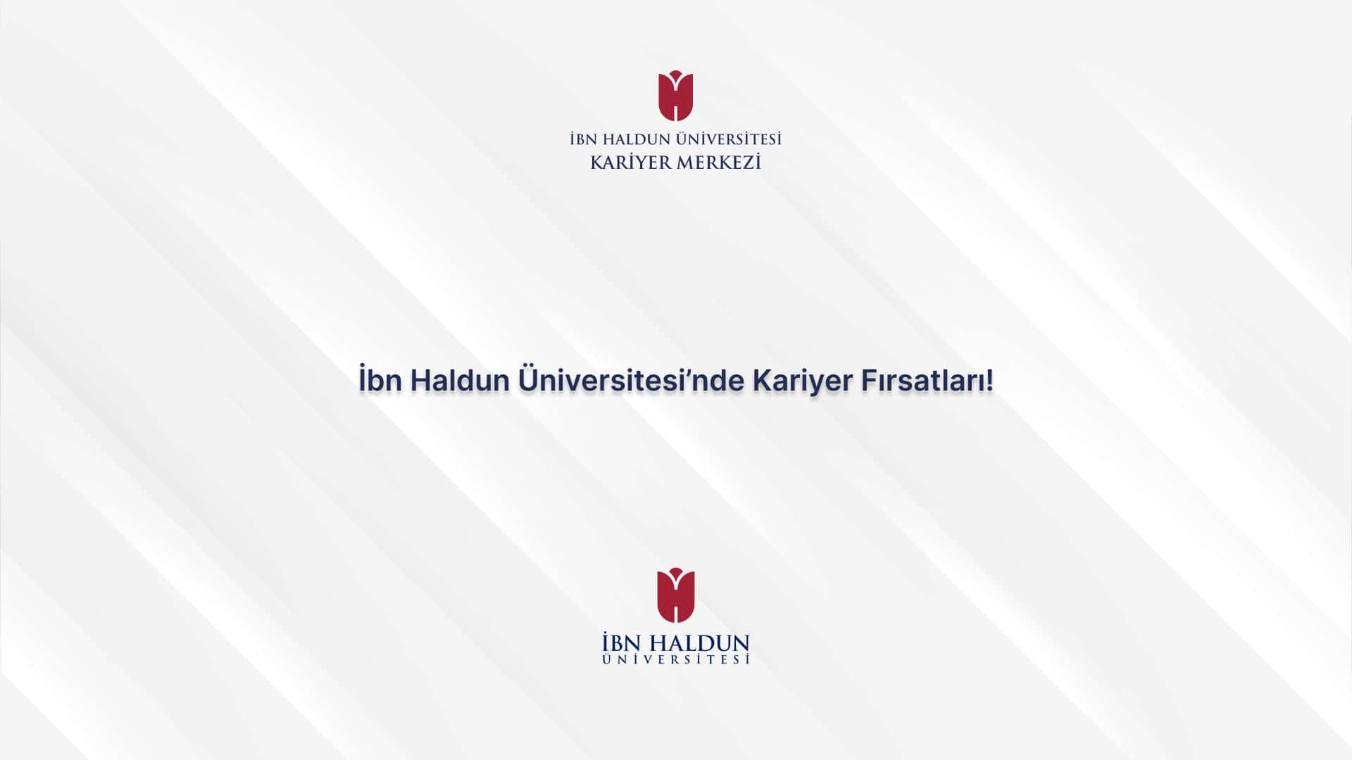 Career Opportunities at İbn Haldun University!