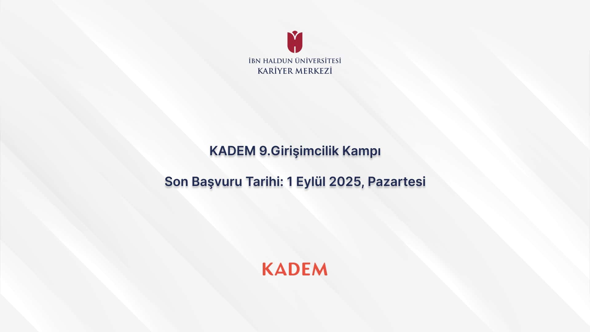 KADEM 9. Girişimcilik Kampı