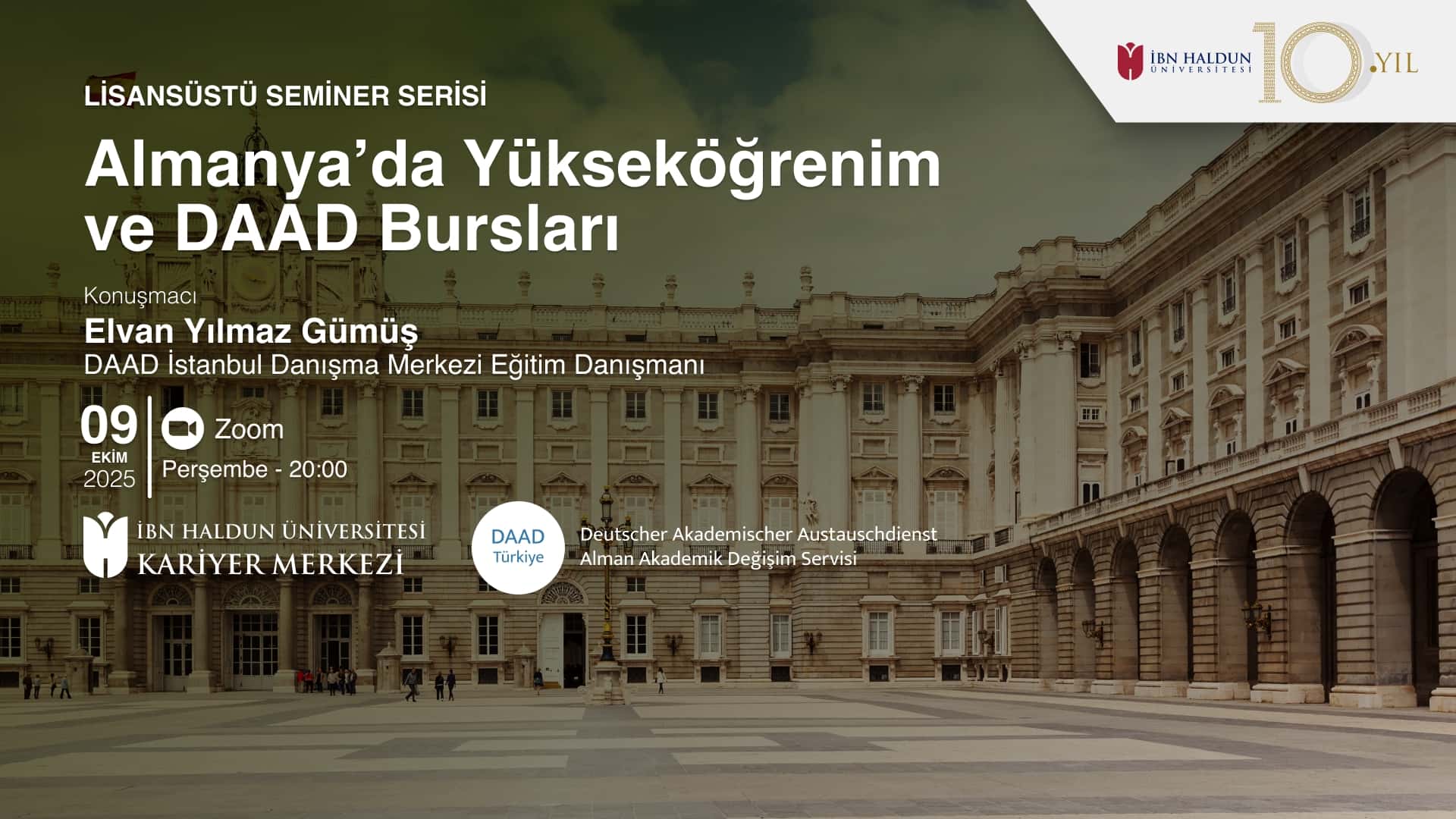 Lisansüstü Seminer Serisi: Almanya’da Yükseköğrenim ve DAAD Bursları
