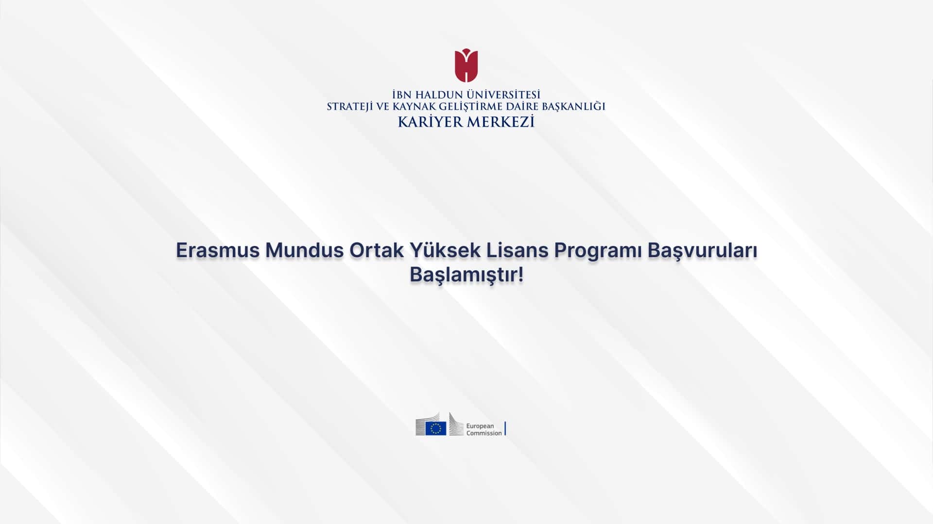 Applications for the Erasmus Mundus Joint Master’s Program Are Now Open!