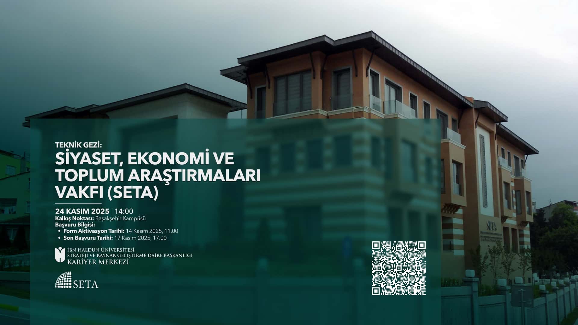 Siyaset, Ekonomi ve Toplum Araştırmaları Vakfına (SETA) Gidiyoruz!