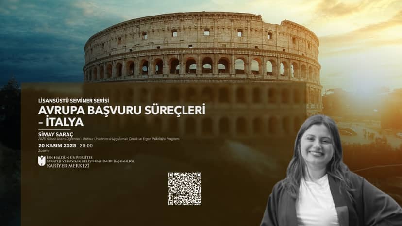 Graduate Seminar Series: Graduate Applications in Europe – Italy