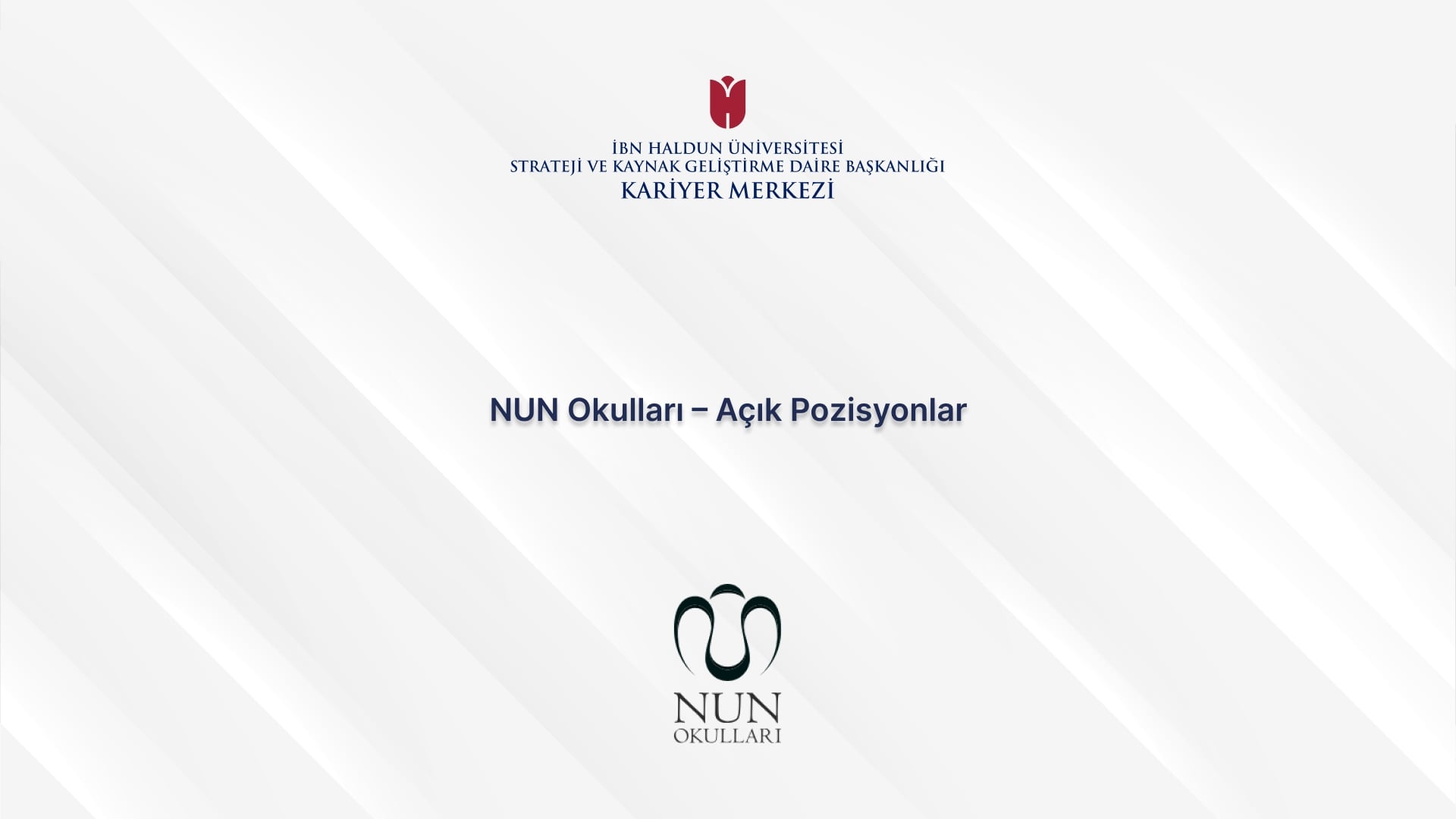 NUN Schools – Open Positions