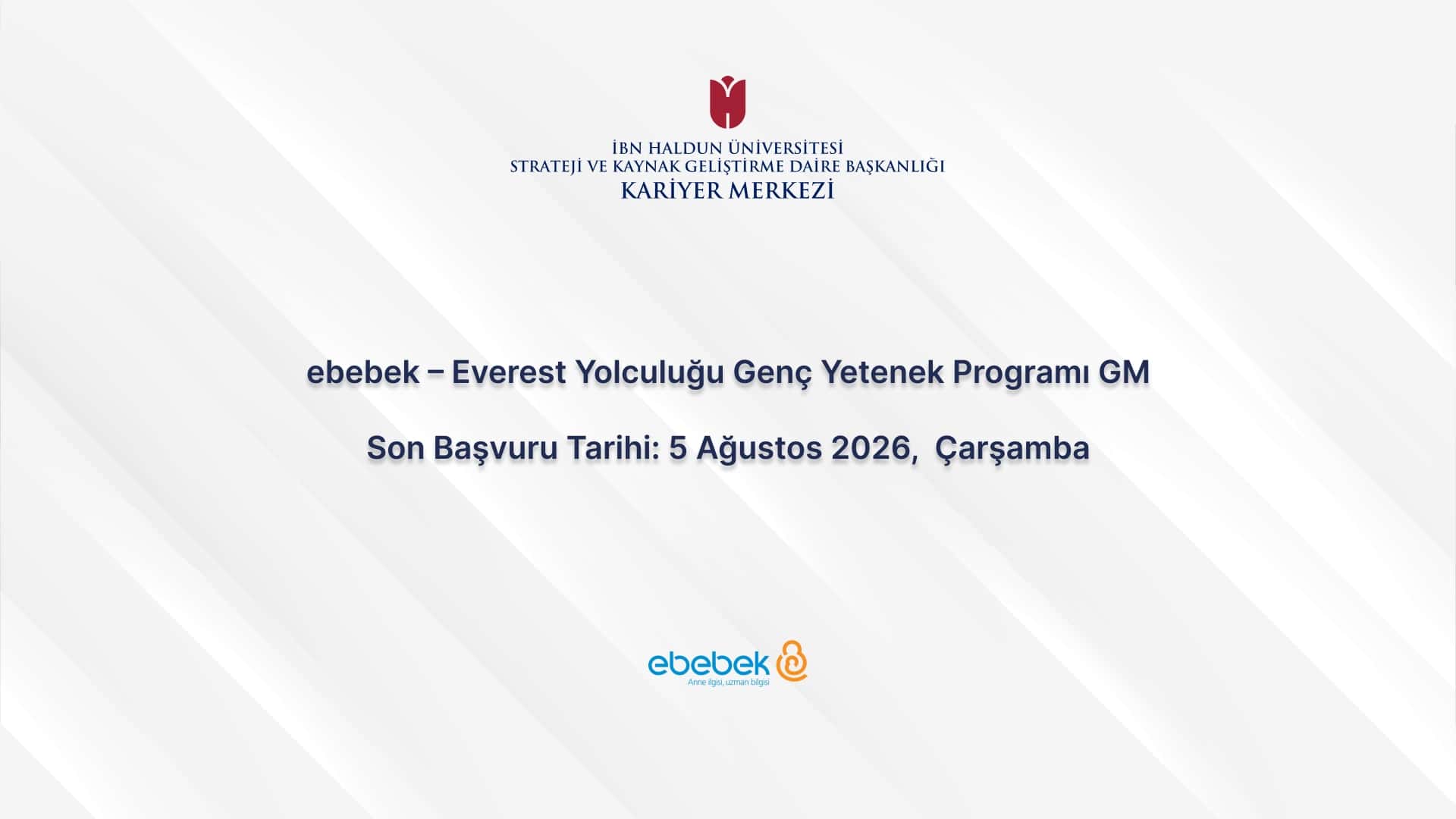 ebebek – Everest Journey Young Talent Program GM