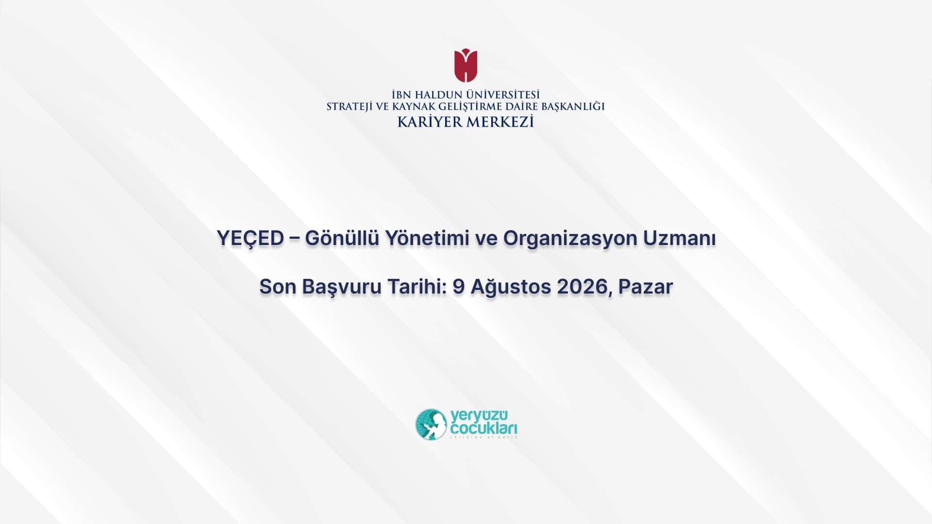 YEÇED – Gönüllü Yönetimi ve Organizasyon Uzmanı