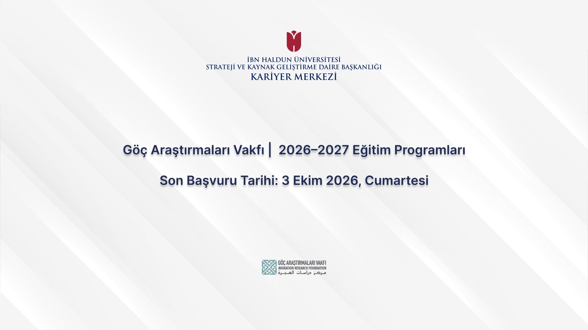 Migration Research Foundation – 2026–2027 Education Programs