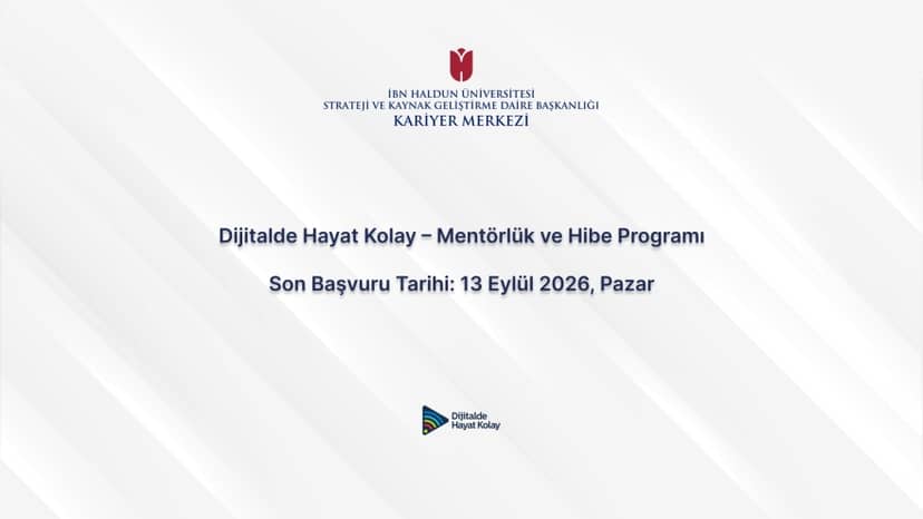 Dijitalde Hayat Kolay – Mentörlük ve Hibe Programı