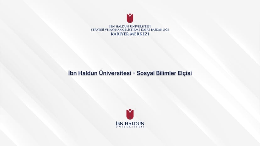 Ibn Haldun University – Social Sciences Ambassador